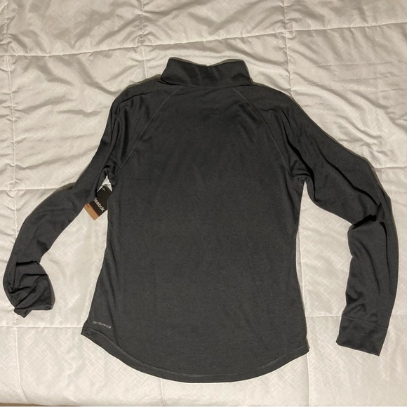 NWT Reebok Top | Size S | Grey | Speedwick | Mock Turtle 1/4 Zip | Long Sleeves - Picture 5 of 8
